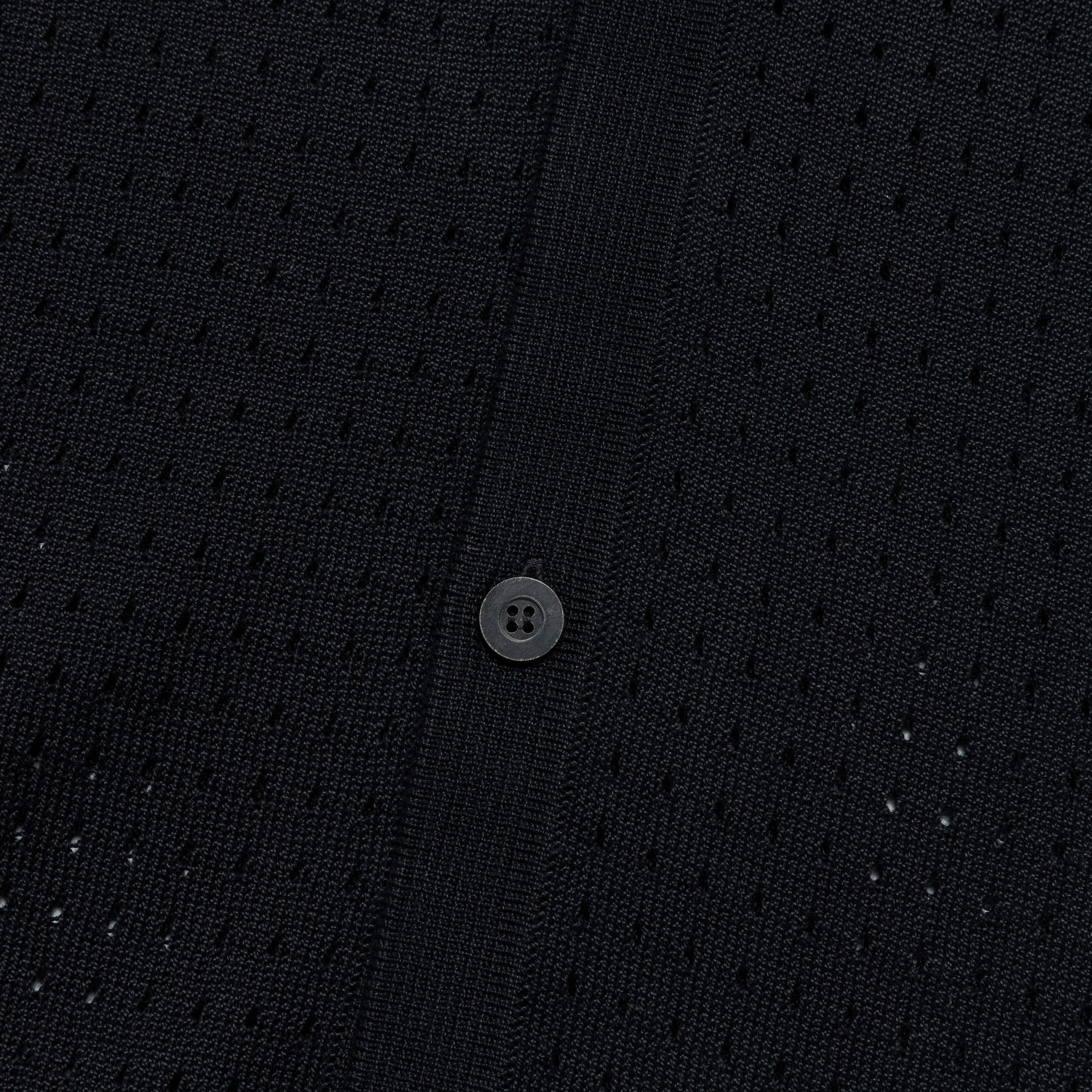 Pointelle Buttondown - Black