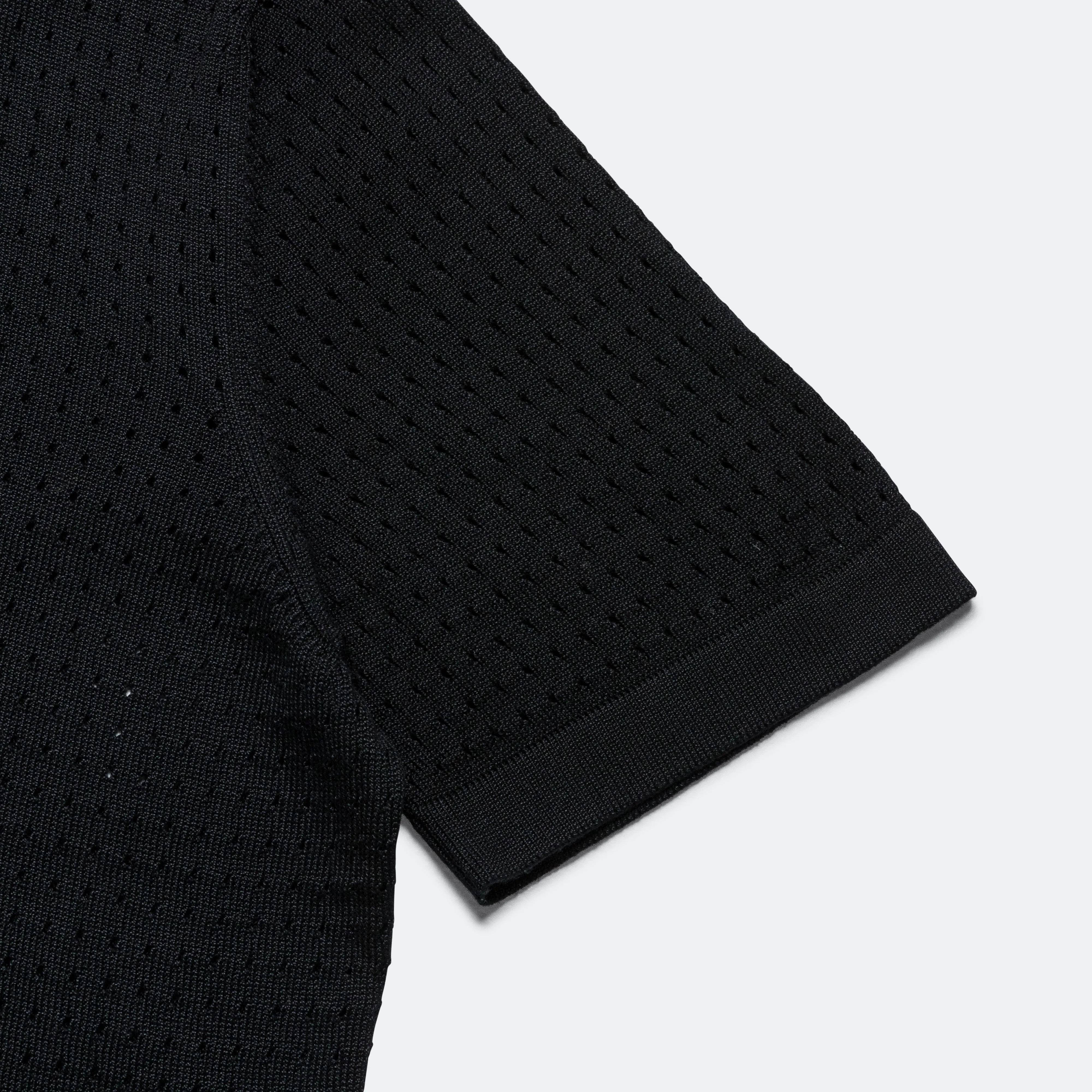 Pointelle Buttondown - Black