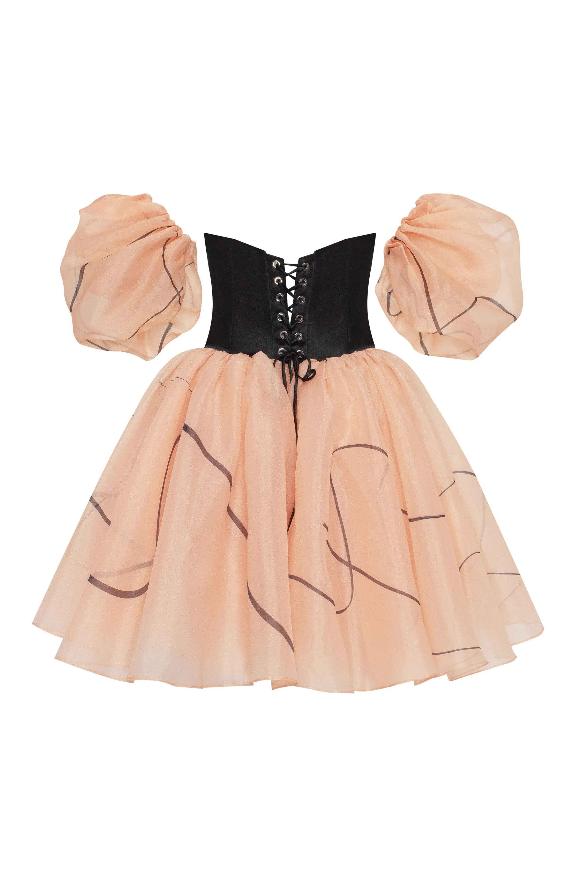 Puffy mini dress with Milla's signature, Xo Xo