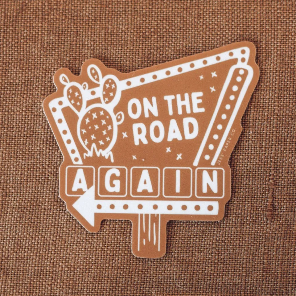 Retro Roadtrip Vinyl Sticker