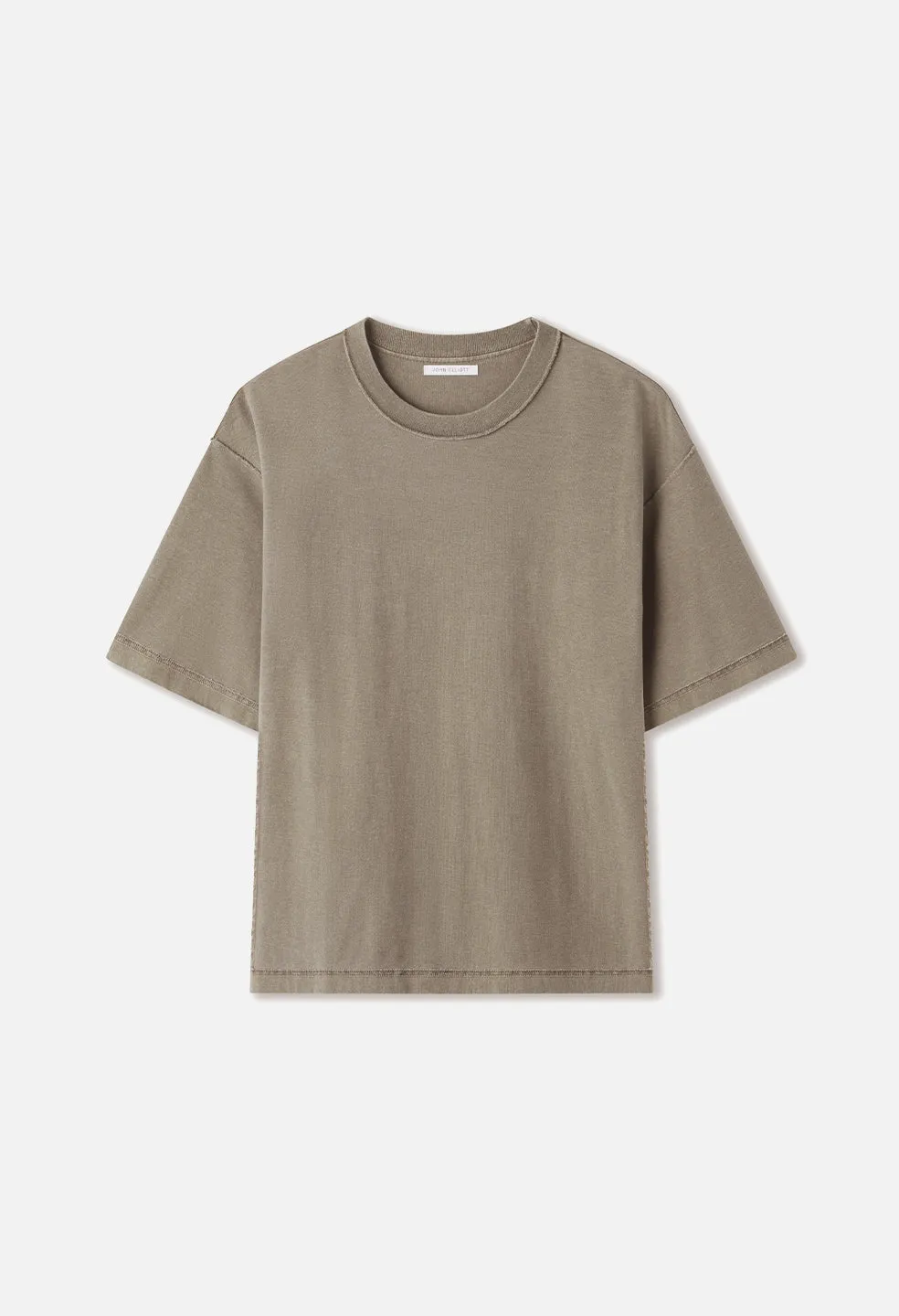 Reversed Cropped Tee / Washed Oak