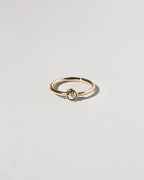 Rose Cut Champagne Diamond Ring