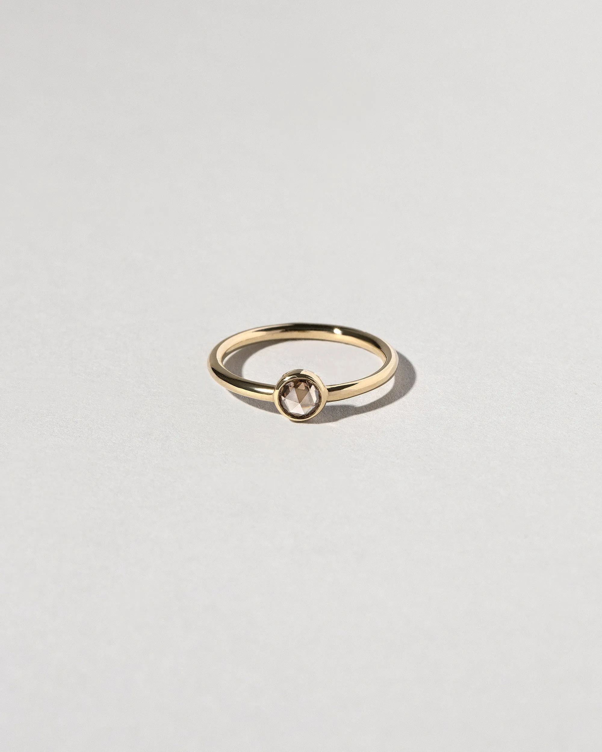 Rose Cut Champagne Diamond Ring