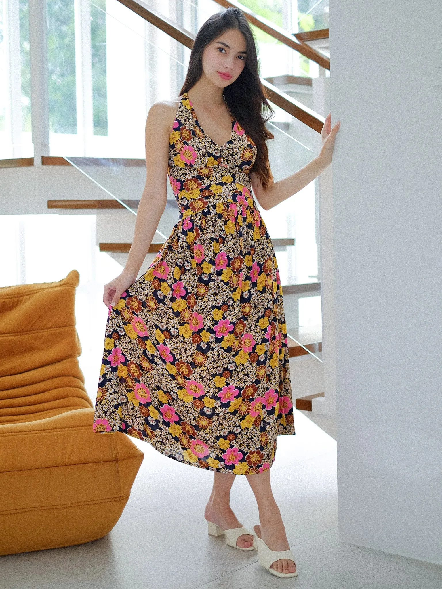 Rosette Midi - Vintage Floral