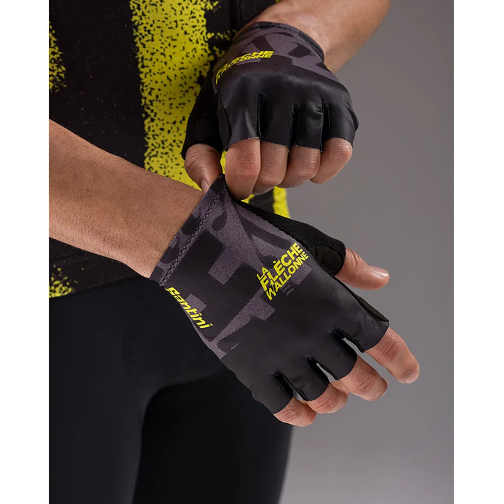 Santini TDF Mur De Huy Gloves - Print