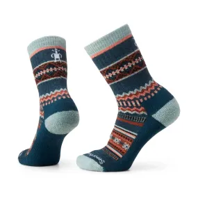 Smartwool Women's Snowed In Sweater Light Cushion Crew Socks - Twilight Blue