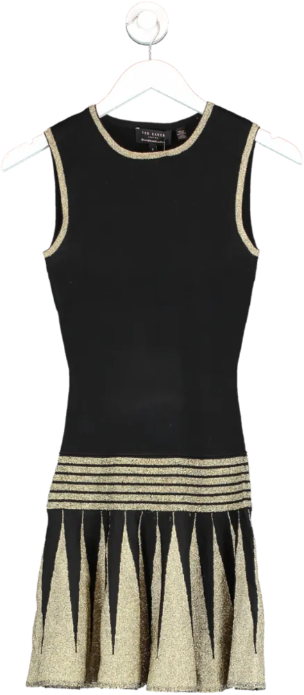 Ted Baker Black Kandis Mekko Dress UK 6