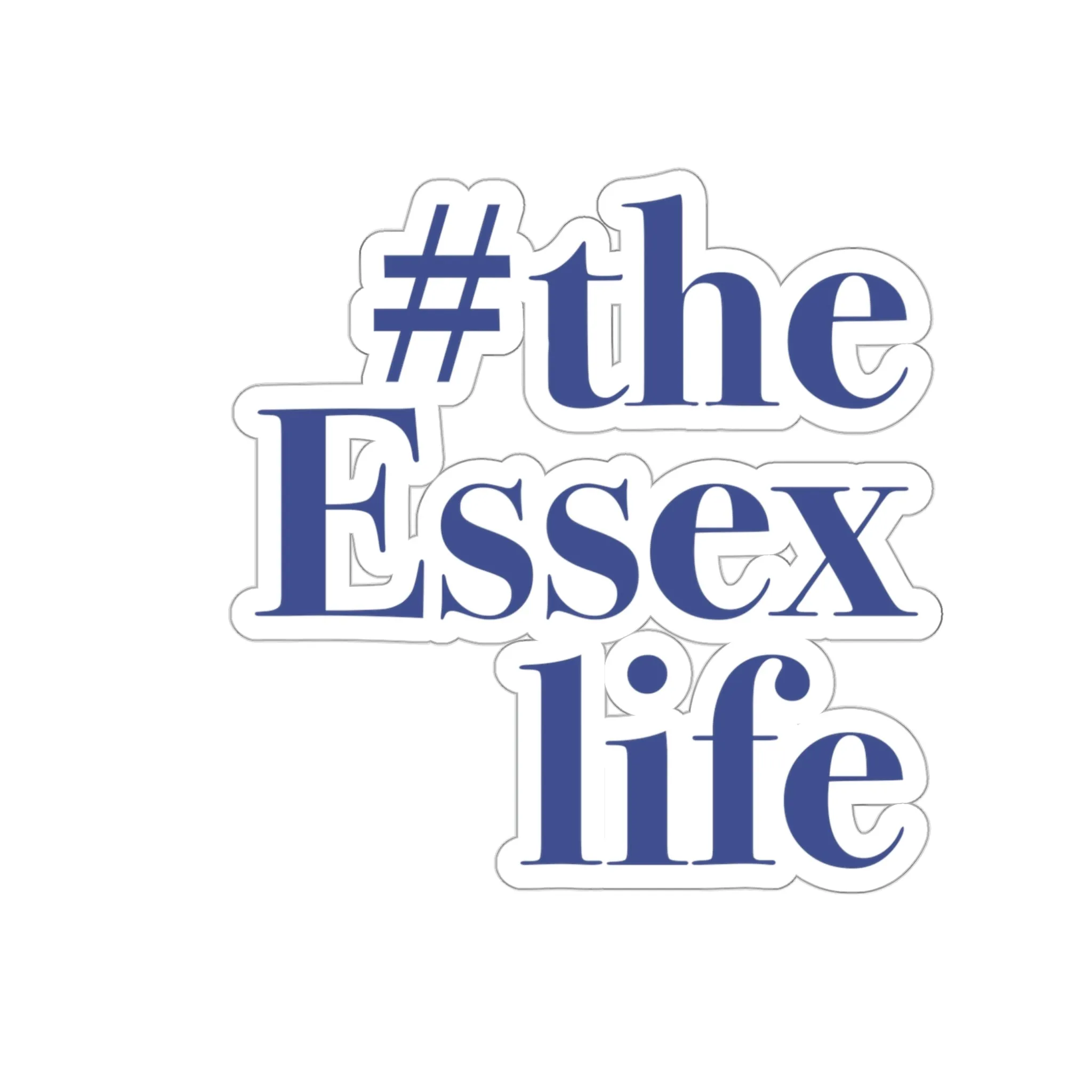 #theessexlife Kiss-Cut Stickers