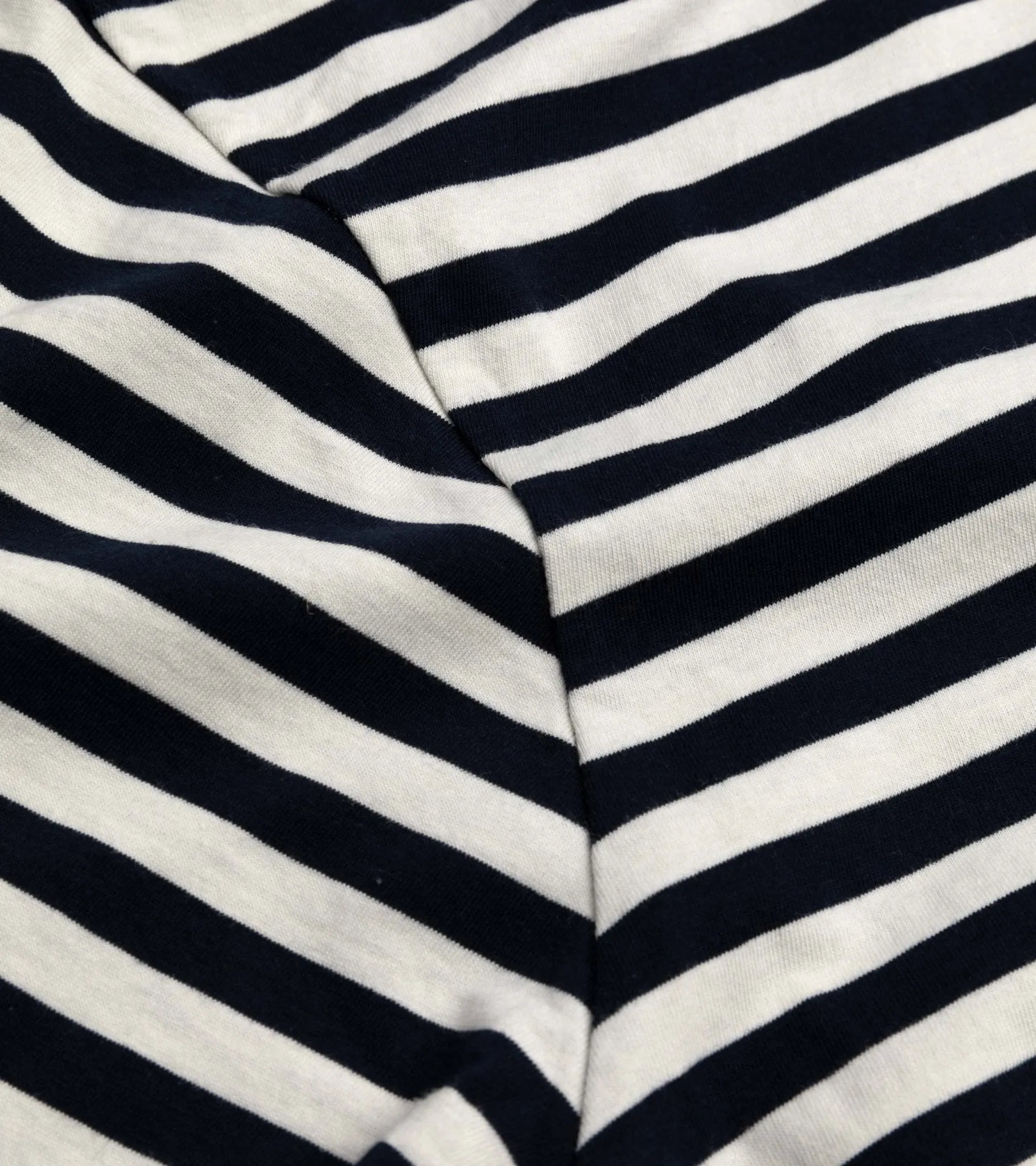 Trunk York Stripe T-Shirt: Navy/Ecru