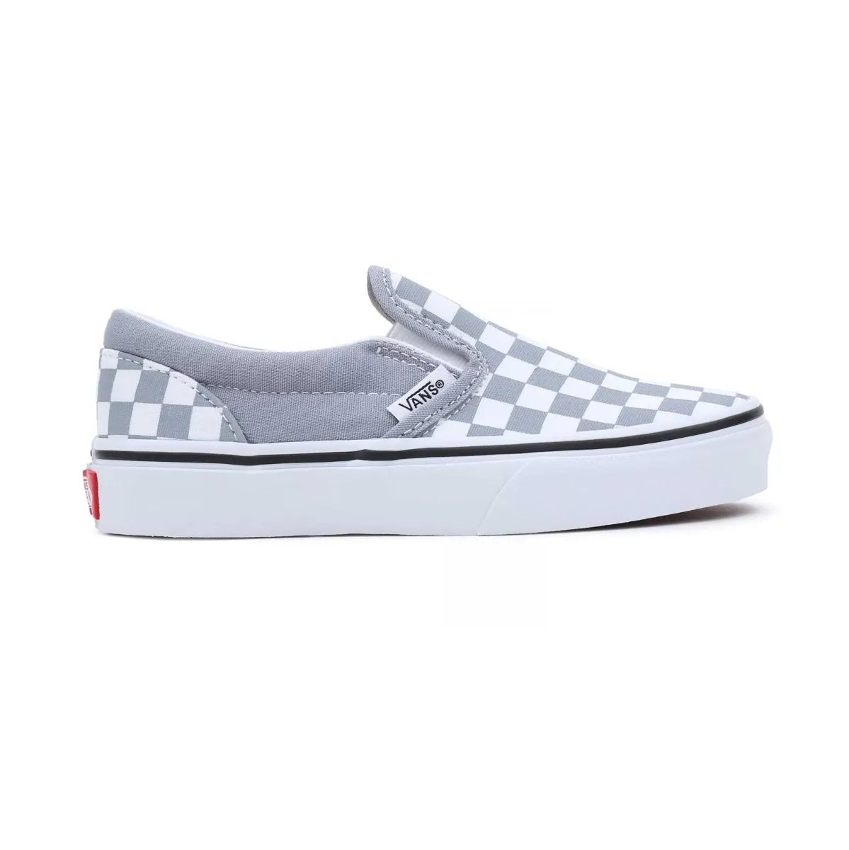 Vans PS (Preschool) Classic Slip On Grey/White Checkerboard