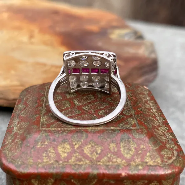 Vintage Ruby & Diamond Ring