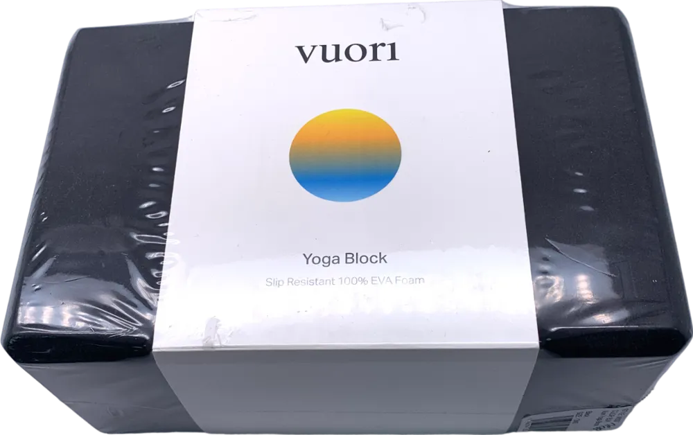 Vuori Black Yoga Block One Size