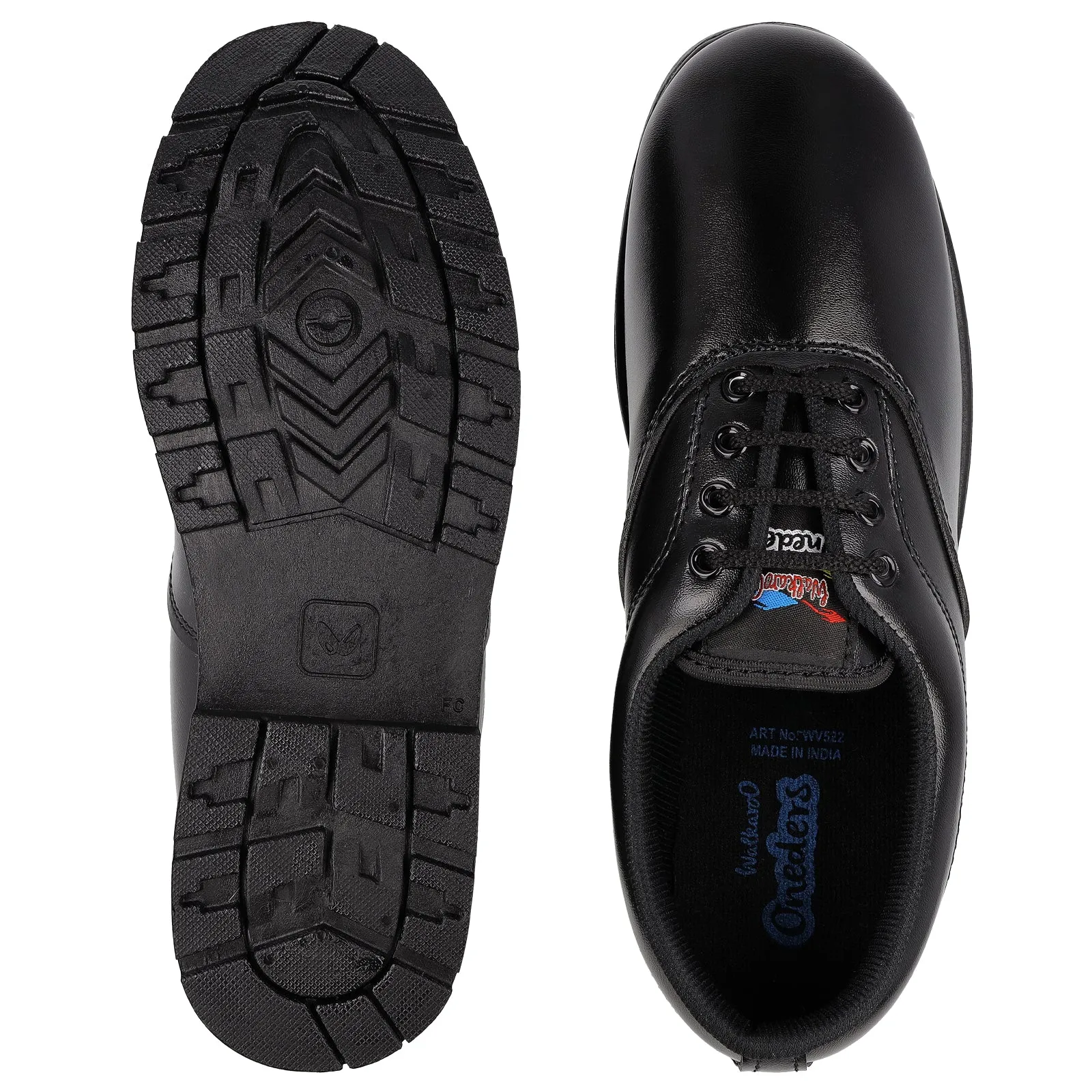 Walkaroo Kids School Shoes - WV522 Black