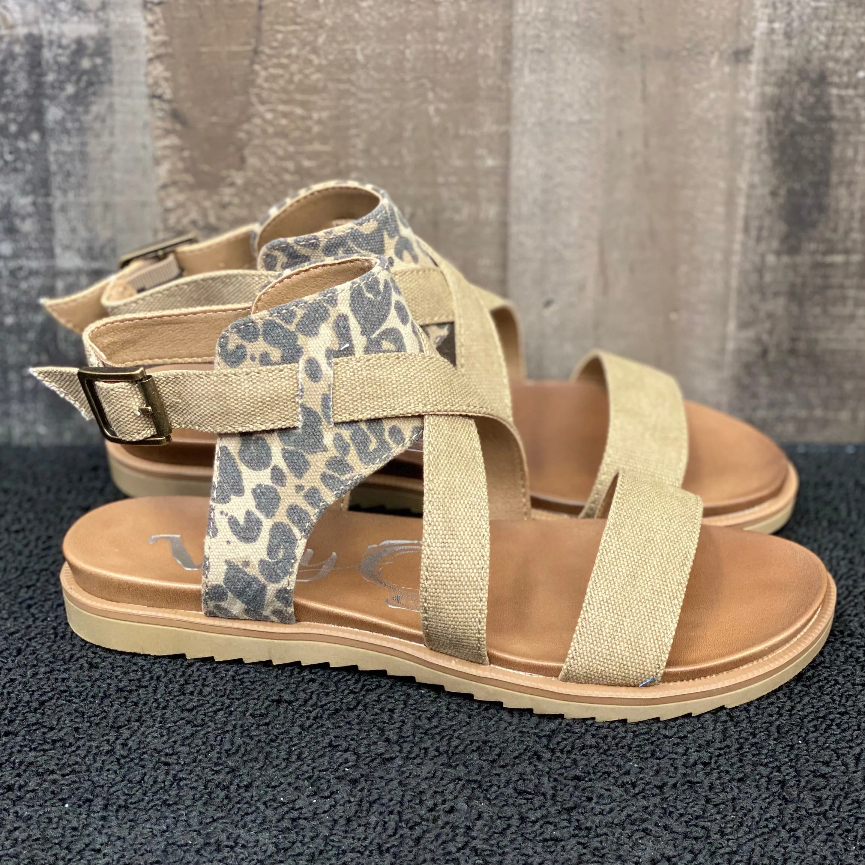 Walkin' in the Wild Sandal in Leopard