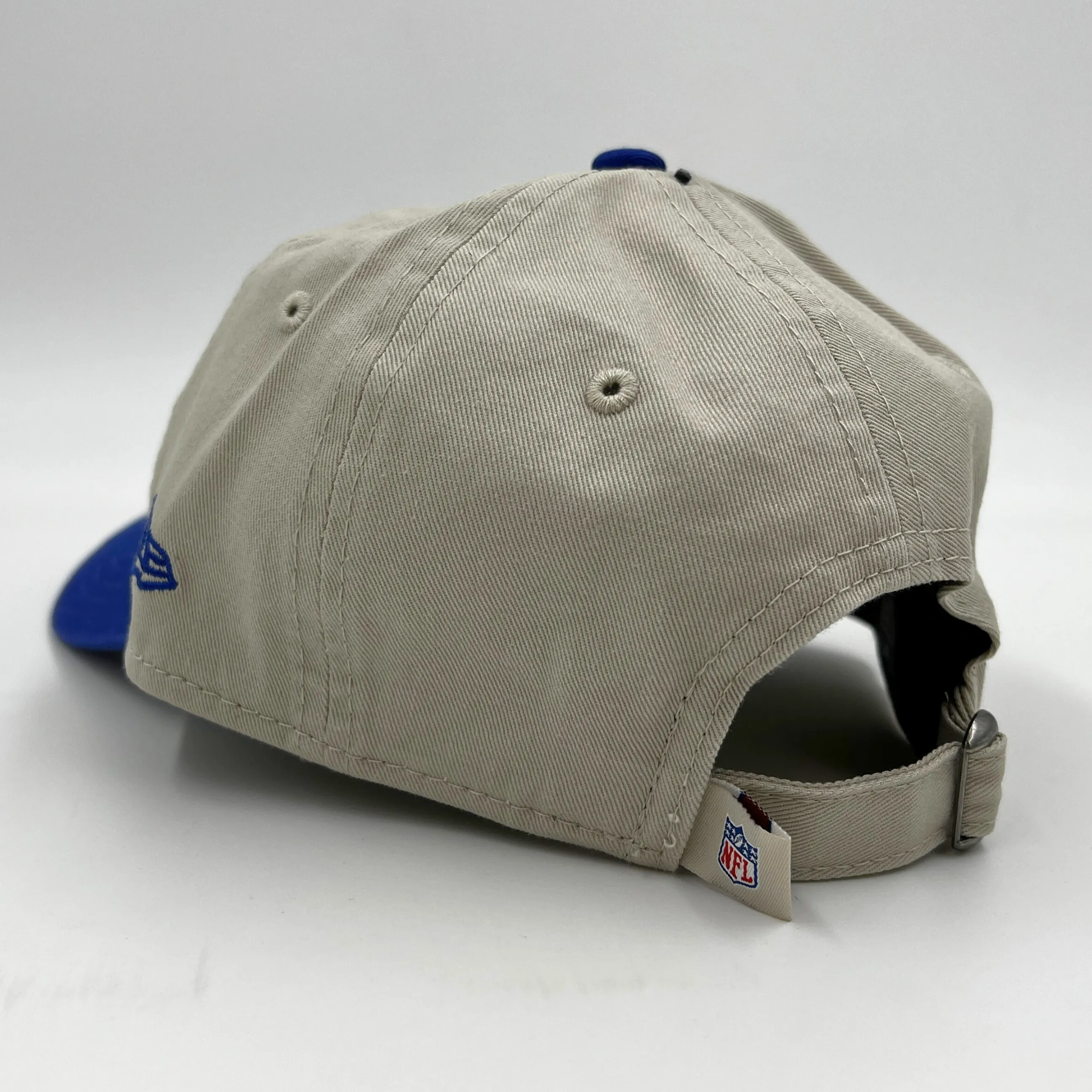 Youth Buffalo Bills Stone & Royal With Retro Logo Adjustable Hat