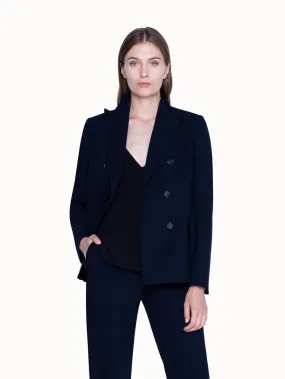 Zweireihiger Damen Blazer aus Wolle mit Stretch